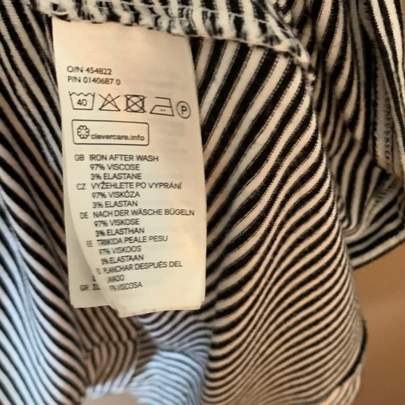 H&M Black and White striped Sundress - Picture 3 of 3